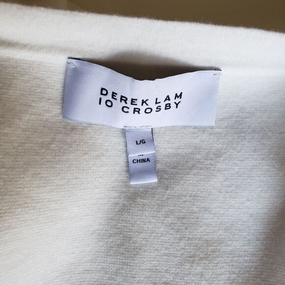 Derek Lam 10 Crosby Arden Double Layer V-neck Knit Cropped Cardigan - Picture 10 of 15